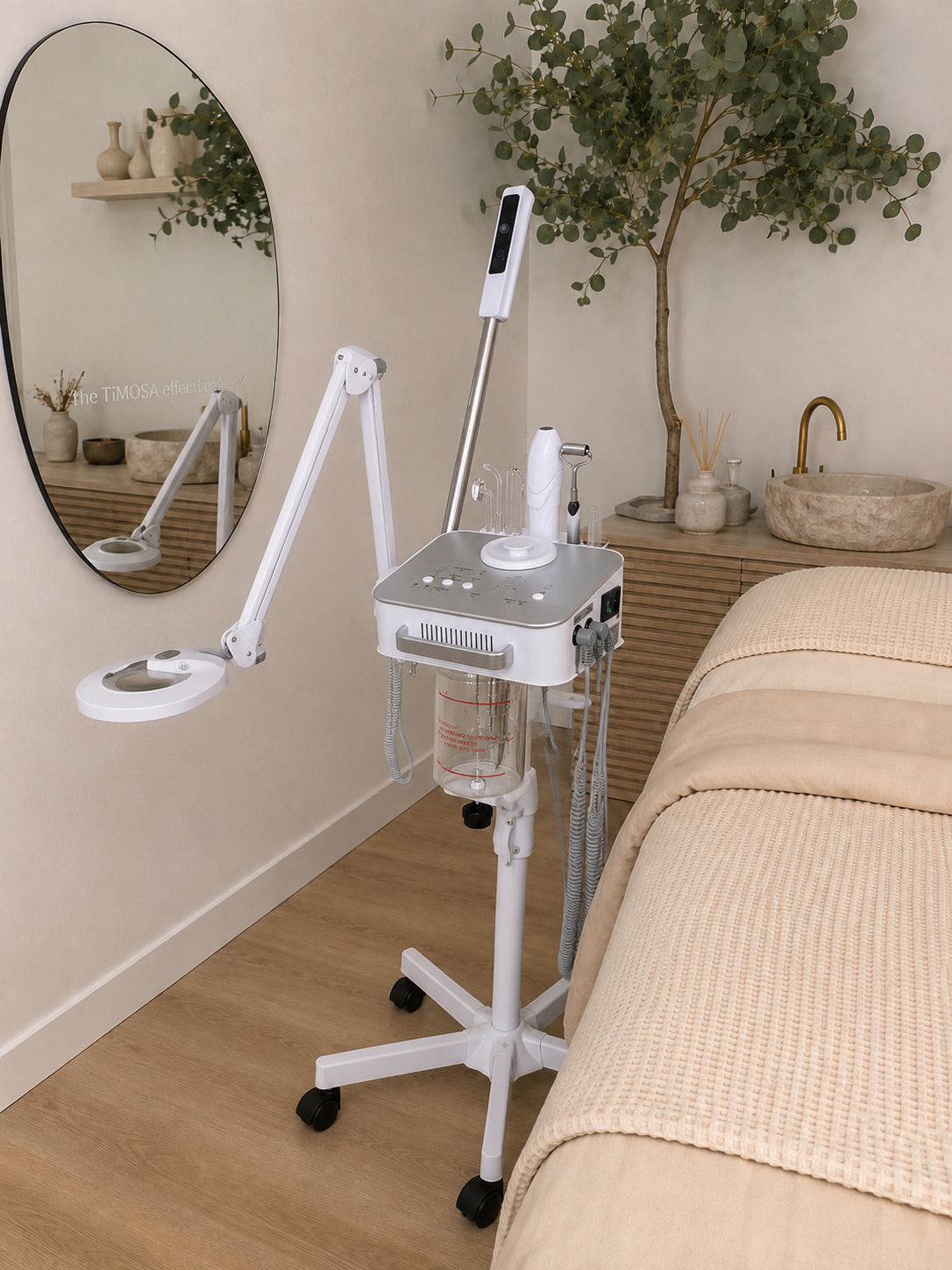 Salon & clinic grade 7-in-1 facial steamer with high frequency and ozone