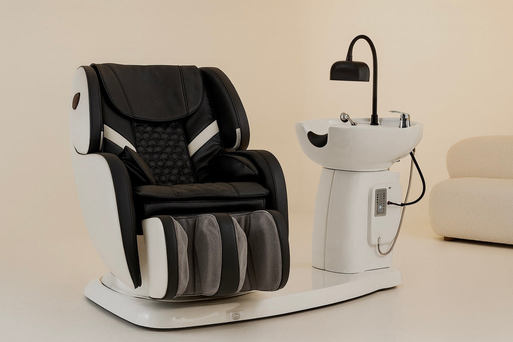 VENEZIA – Luxe Reclining Wash Chair with Rotation & Massage Function