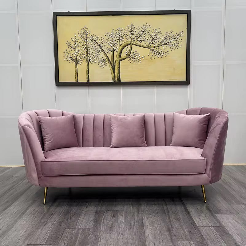 Velvet Bloom Sofa – Luxe Petal Design