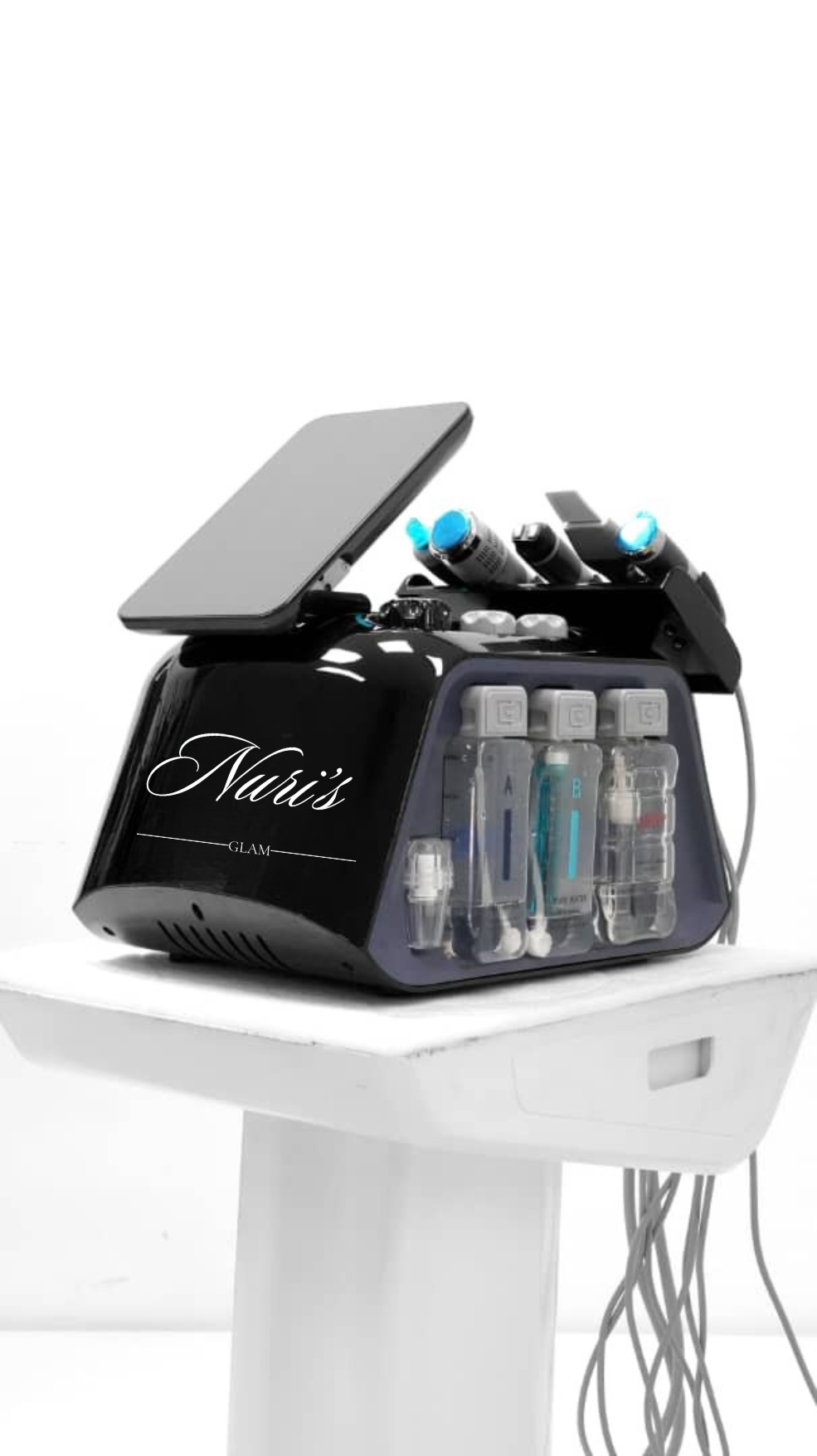 Advanced multifunction facial machine with bubble pen, ice hammer, and oxygen injector