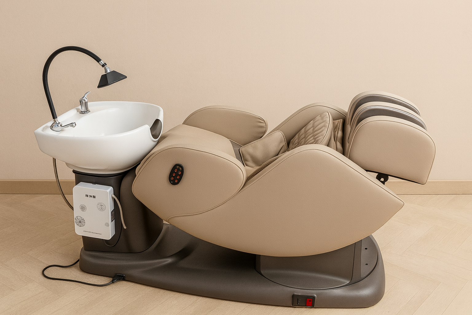 VENEZIA – Luxe Reclining Wash Chair with 360° Rotation & Massage Function