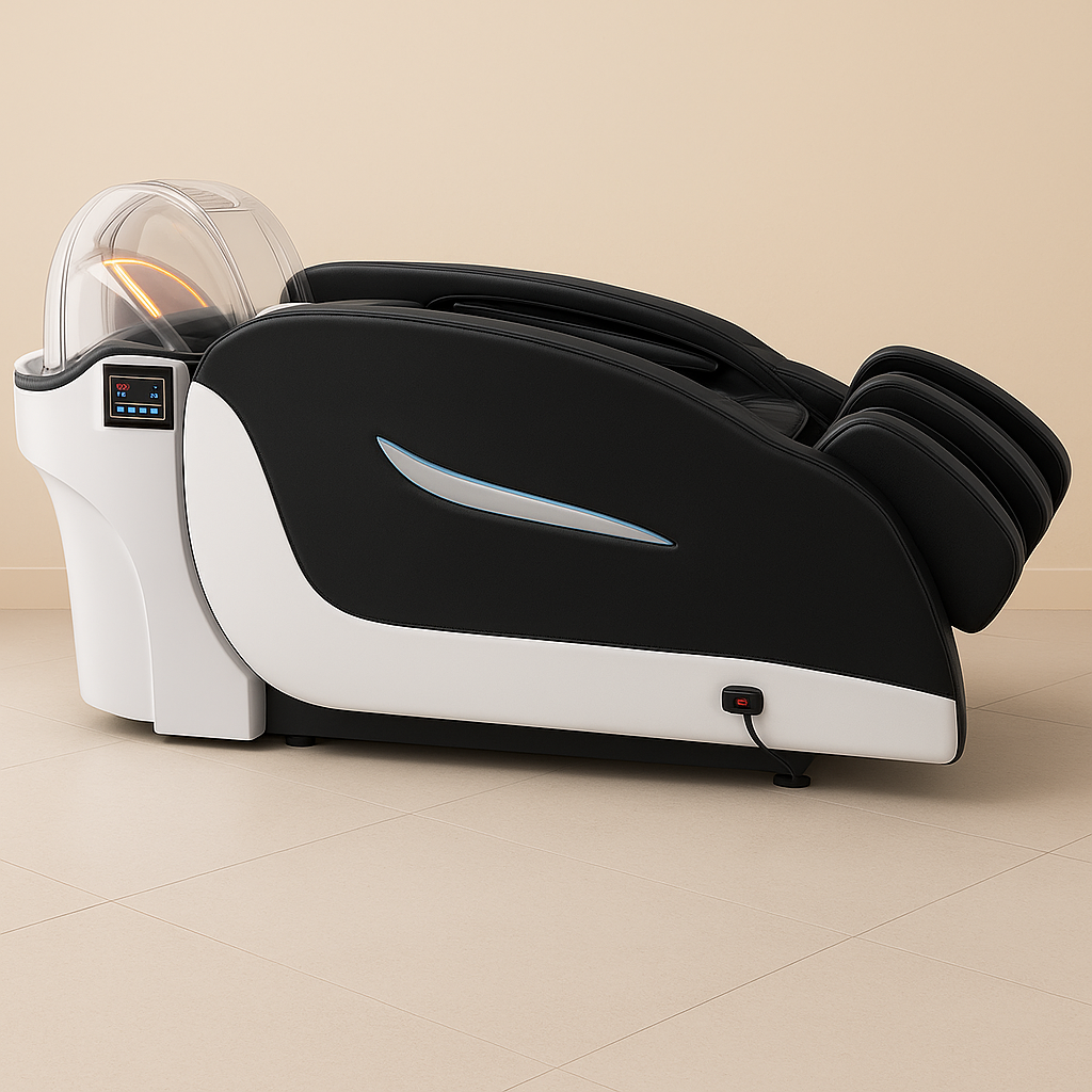 Japanese-style shampoo bed for immersive scalp massage and tension relief in luxury salons