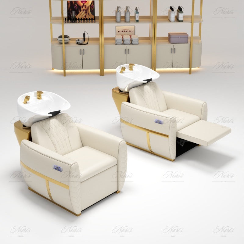 Capri Lux Collection – Electric Reclining Shampoo Chair
