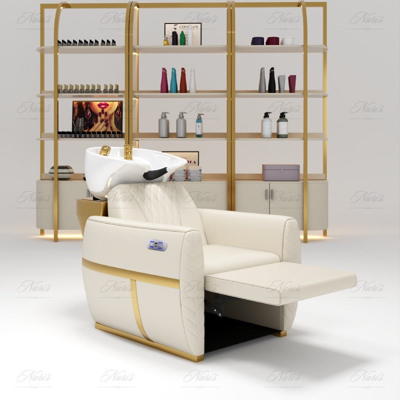 Capri Lux Collection – Electric Reclining Shampoo Chair