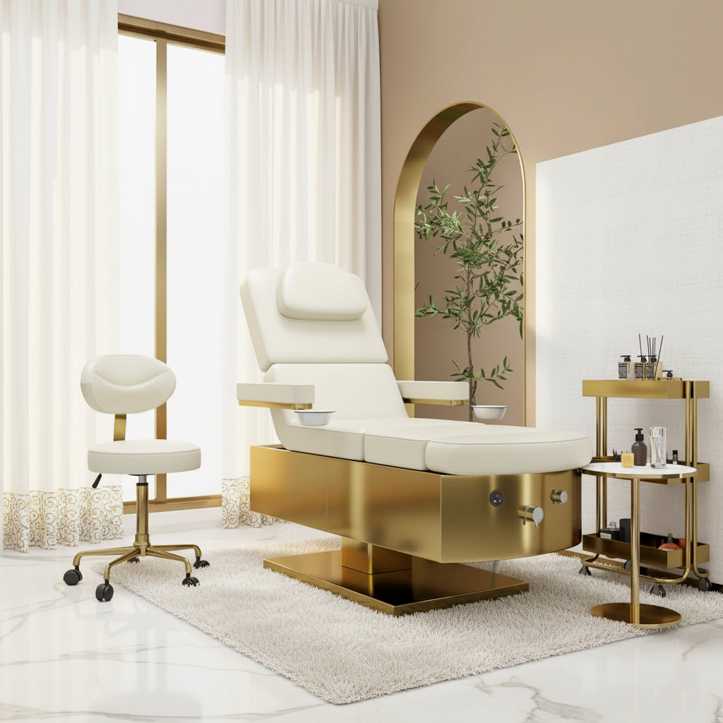 MODENA 3-in-1 Spa Chair – Multifunctional Pedicure, Facial & Shampoo Station | Custom Design