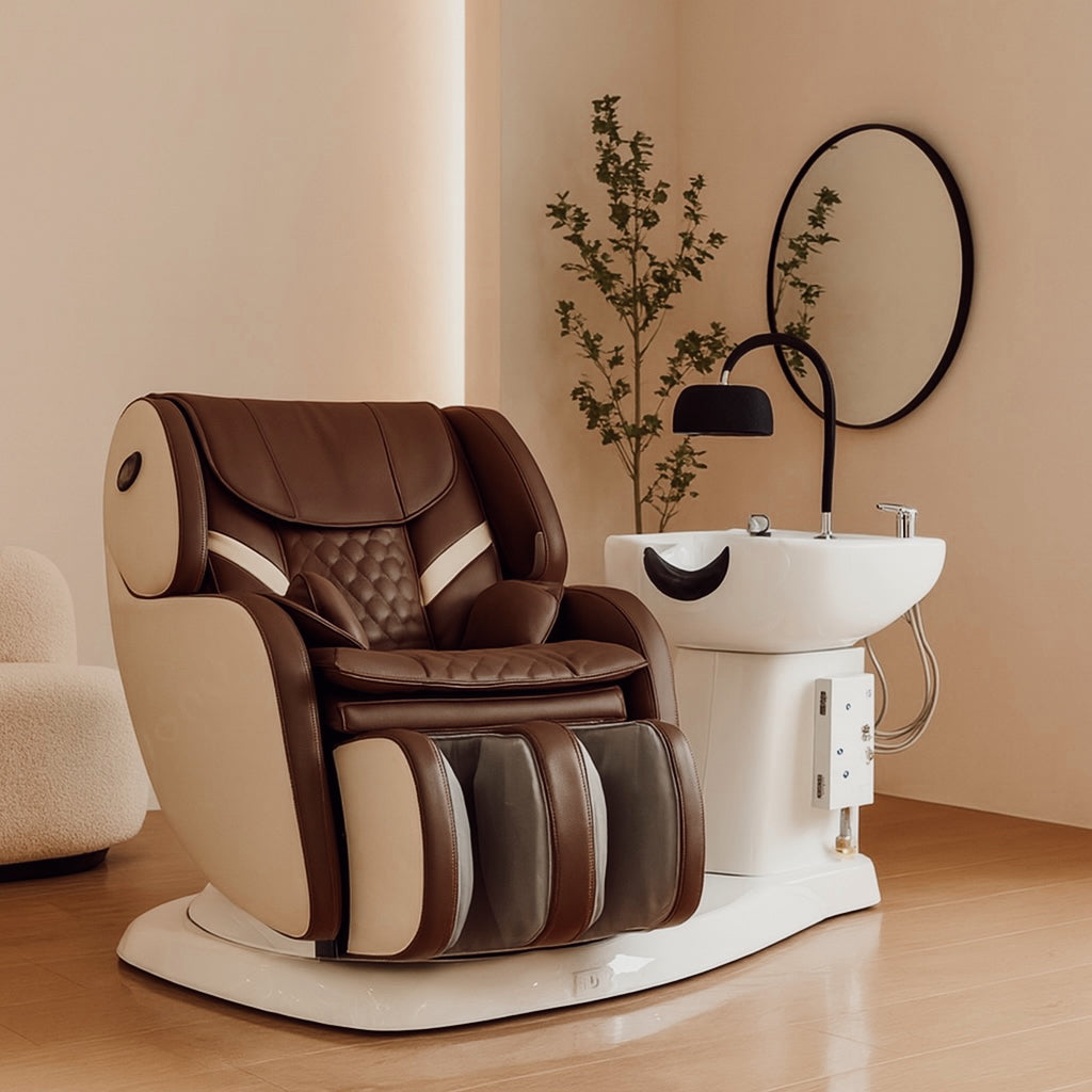 VENEZIA – Luxe Reclining Wash Chair with Rotation & Massage Function