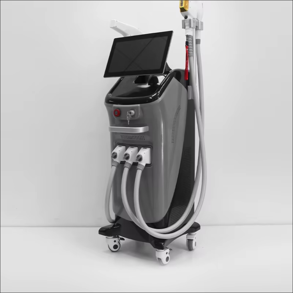 IPL skin rejuvenation handpiece with interchangeable filters for acne and pigmentation